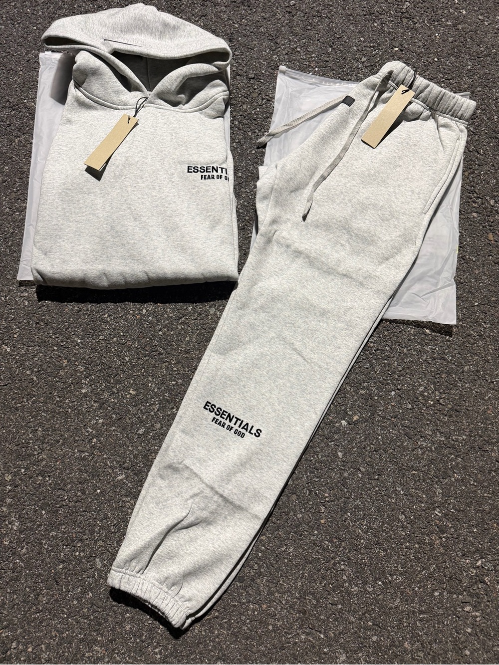 Essentials Light Oatmeal Crewneck Sweatsuit